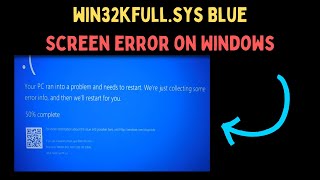 How to Fix win32kfullsys Blue Screen Error on Windows 11 [upl. by Guss]