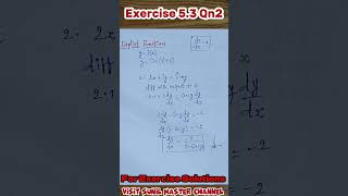 Exercise 52 Question No 2 Class12 Chapter 05 Exercise 52 Sol  Differentiability and Continuity [upl. by Silden324]