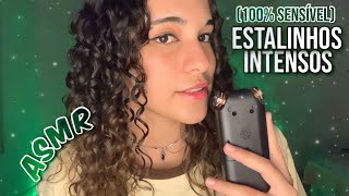 ASMR  ESTALINHOS INTENSOS COM 100 DA SENSIBILIDADE DO MICROFONE PARA ARREPIAR SEU CÉREBRO [upl. by Karoline2]