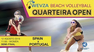 WEVZA Beach Volleyball Quarteira Open  Meia Final Feminina [upl. by Nodnahs23]