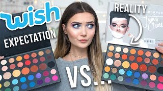 I BOUGHT A FAKE JAMES CHARLES PALETTE ON WISH REAL VS FAKE [upl. by Balduin]