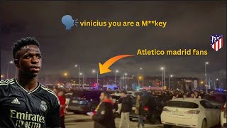 Atletico madrid fans are chanting racial insults at Vinicius Jr Real madrid vs atletico madrid [upl. by Dorcia]