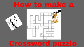 How To Make Your Own Crossword Puzzle  Microsoft Word  Ep 2 [upl. by Ahsam443]