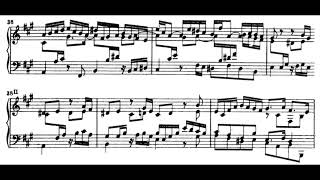 Ich bin herrlich BWV 49  JS Bach Score Animation [upl. by Ahsas593]