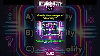 English Synonym Quiz  Improve Vocabulary puzzle english englishgrammar englishspeaking shorts [upl. by Anitak]