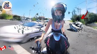 BRUTAL MOTORCYCLE CRASHES  CRAZY amp EPIC Motorcycle Beginner Mistakes 2024 2 [upl. by Lud]