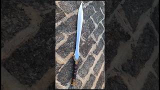 Forging a Spartan Sword from a Rusted Chain  Laconian Blade Resurrection diy blacksmith handmade [upl. by Oliric]