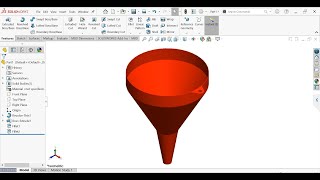 how to make funnel design by solidworks [upl. by Valida]