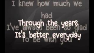 Through The Years  KENNY ROGERS LYRICS [upl. by Yleoj]