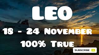 LEO Weekly Horoscope 18 Nov  24 November Love Career Finance Education Health UrduHindi [upl. by Onimod208]