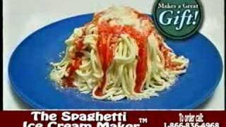 Spaghetti Ice CreamA VERY COOL ICE CREAM COMMERCIAL [upl. by Hashum945]