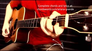 Tattooed Heart Chords by Ariana Grande  How To Play  chordsworldcom [upl. by Ettigdirb]