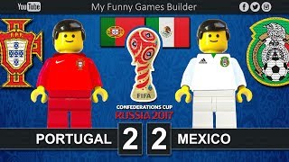 Portugal vs Mexico 22 • Confederations Cup Russia 2017 • 17062017 • Lego Football Film [upl. by Amie]