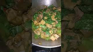 Boiled chicken with mustard leaves [upl. by Aseel]