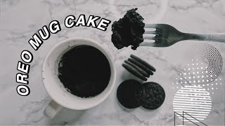 EASY 2 INGREDIENT OREO MUG CAKE ♡  ShayBrit [upl. by Anwahsad]