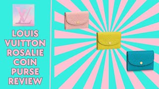 LOUIS VUITTON ROSALIE COIN PURSE EMPREINTE LEATHER REVIEW 2023 [upl. by Intyrb]