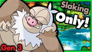 Can I Beat Pokemon Emerald with ONLY Slaking 🔴 Pokemon Challenges ► NO ITEMS IN BATTLE [upl. by Bilicki]