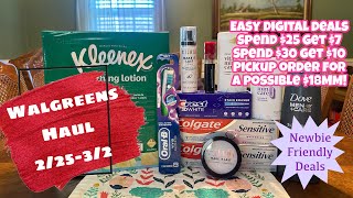 WALGREENS HAUL 22532 NEWBIE FRIENDLY DEALS  MM DEAL [upl. by Nap]