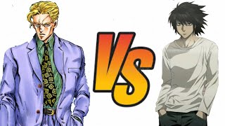 L vs Yoshikage Kira JJBADeath Note What If [upl. by Vokay738]