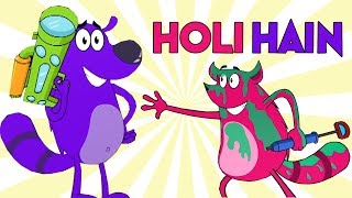 Holi Hain Ep  74  Pyaar Mohabbat Happy Lucky  Hindi Animated Cartoon Show  Zee Kids [upl. by Roldan]