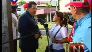 El tú a tú de Chávez y la periodista colombiana de RCN Carmen Andrea Rengifo [upl. by Atcele591]