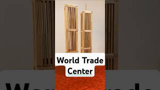 Watch the World Trade Center Rise in 10 seconds with Kapla usa diy construction [upl. by Branch]