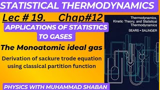 Applications of statistics to monoatomic ideal gas  Applications of statistics to gases [upl. by Bruyn]