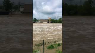 Viel Wasser in der Isar Hochwasser 262024 [upl. by Guimond]