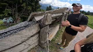 Leogang 2022 UCI Downhill Weltcup Kade Edwards insane Wallride Jump wow [upl. by Eirrehs522]