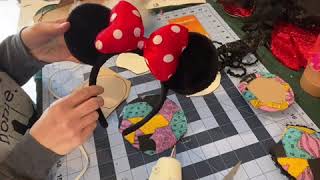 DIY No Sew Minnie Mouse Ears [upl. by Anemolif136]