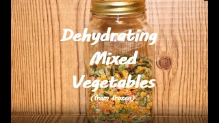 Dehydrating Mixed Vegetables [upl. by Hollingsworth]