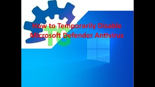 How to temporarily disable Microsoft Defender Antivirus in Windows 10 ComputerTricks ComputerTips [upl. by Asirral]