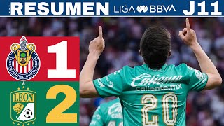 Chivas 12 León otra derrota para el rebaño  J11 CL24 [upl. by Pravit]