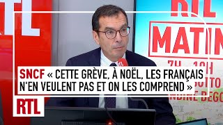 SNCF  quotCette grève à Noël les Français nen veulent pas et on les comprend quot [upl. by Enneiluj]