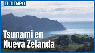 Alerta de tsunami en Nueva Zelanda tras sismo en el Pacífico  El Tiempo [upl. by Anesusa]