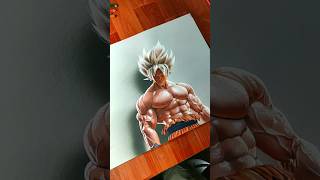 Realistic Goku Anime Drawing 😱💪 shorts youtubeshorts art drawing goku anime rahiljindran [upl. by Nylessej]