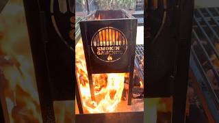 Seasoning the brasa fire table cookingwithfire brasero bbq cooking grilling albatrossbbq [upl. by Graces]