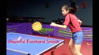 How to Play Powerful Forehand Smash [upl. by Lagas]