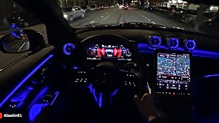 The New Mercedes GLC AMG 2024 Test Drive at NIGHT [upl. by Nylteak77]