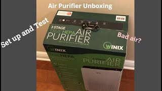 Unboxing Setup and Test using Winix C535 Air Purifier [upl. by Hardy]