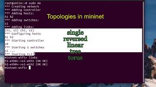 Eng sub Topologies in mininet 5  mininet tutorial [upl. by Suinotna]