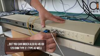 4 x E1 G703704 Fiber Optic Multiplexer testing example [upl. by Nanni14]