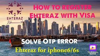 Ehteraz App for visa holders Ehteraz app for iPhone6  Ehteraz OTP error [upl. by Etienne]