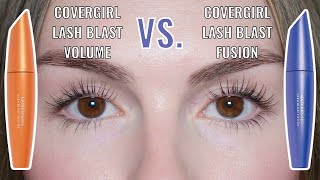 2024 MASCARA COMPARISON COVERGIRL LASH BLAST VOLUME VS FUSION  BEST DRUGSTORE MASCARAS [upl. by Edrei]