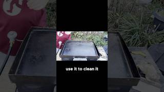 Redoing a Blackstone with NO Cleaning Chemicals blackstone griddle howto [upl. by Atterual]