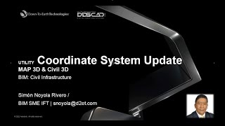 CIVIL 3D MAP3D INFRAWORKS COORDINATE SYSTEM UPDATE UTILITY [upl. by Erihppas]