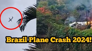 Shocking Sao Paulo Plane Crash Footage Brazil  Queda de avião em São Paulo [upl. by Oirasor]