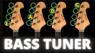 Bass Guitar Tunnig with a bass guitar tuner Shorts [upl. by Gnolb]