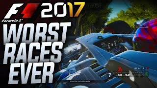 Worst F1 2017 Races Ever [upl. by Ganny]