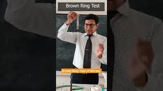 Brown ring test of nitrate shorts chemistrypractical [upl. by Anderea]